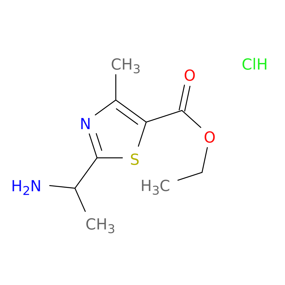 ethyl 2-(1-aminoethyl)-4-methyl-1,3-thiazole-5-carboxylate hydrochloride