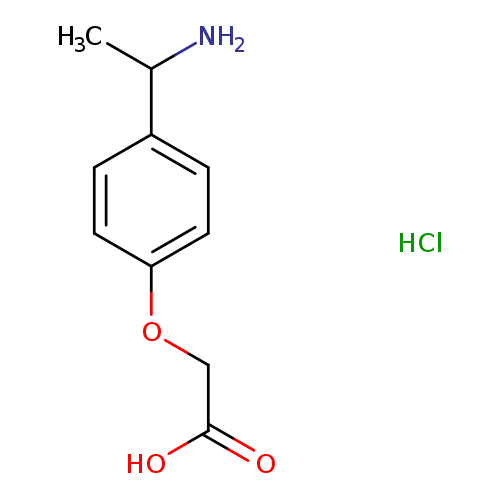 2-[4-(1-aminoethyl)phenoxy]acetic acid hydrochloride