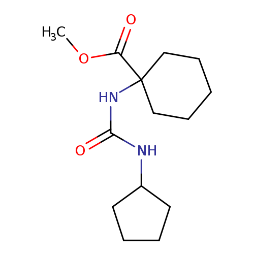 methyl 1-(3-cyclopentylureido)cyclohexanecarboxylate