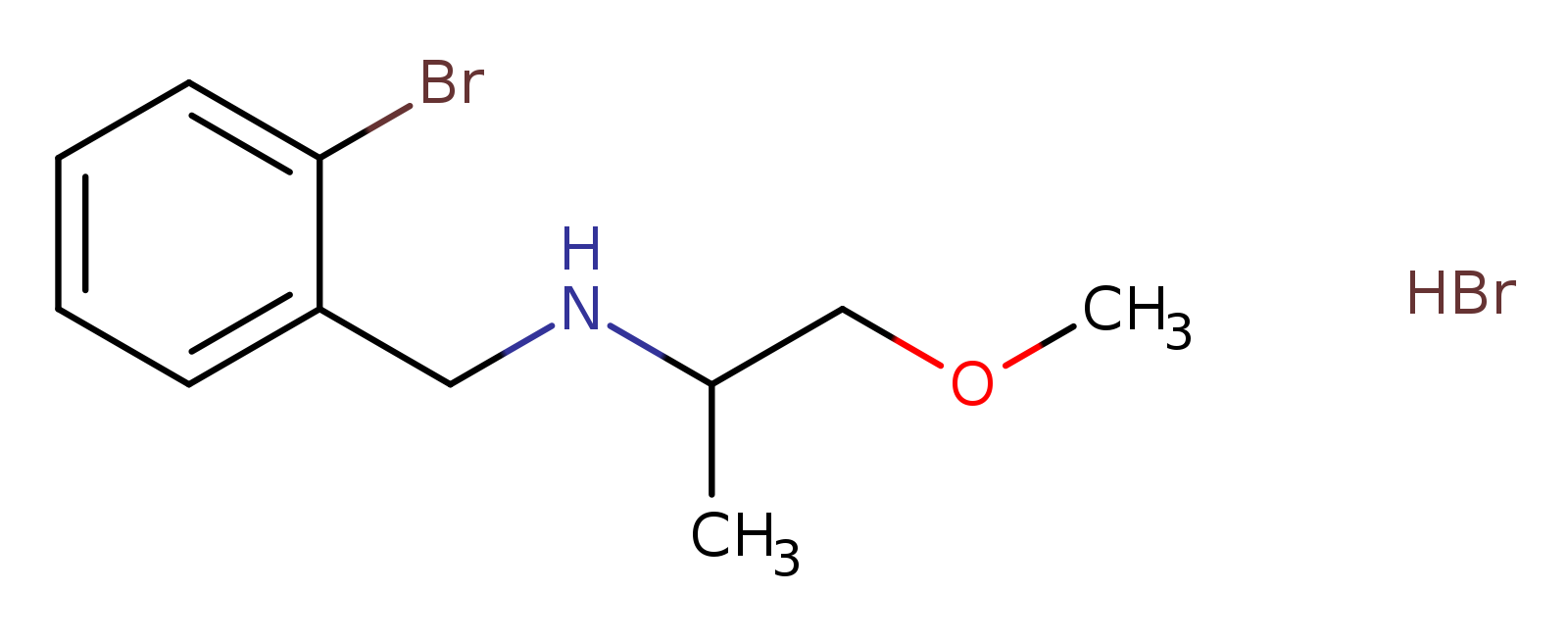 N-(2-bromobenzyl)-1-methoxy-2-propanamine hydrobromide