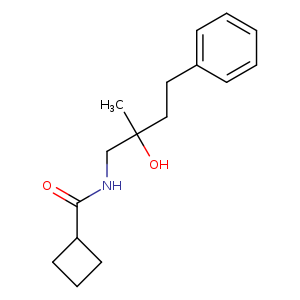 N-(2-hydroxy-2-methyl-4-phenylbutyl)cyclobutanecarboxamide