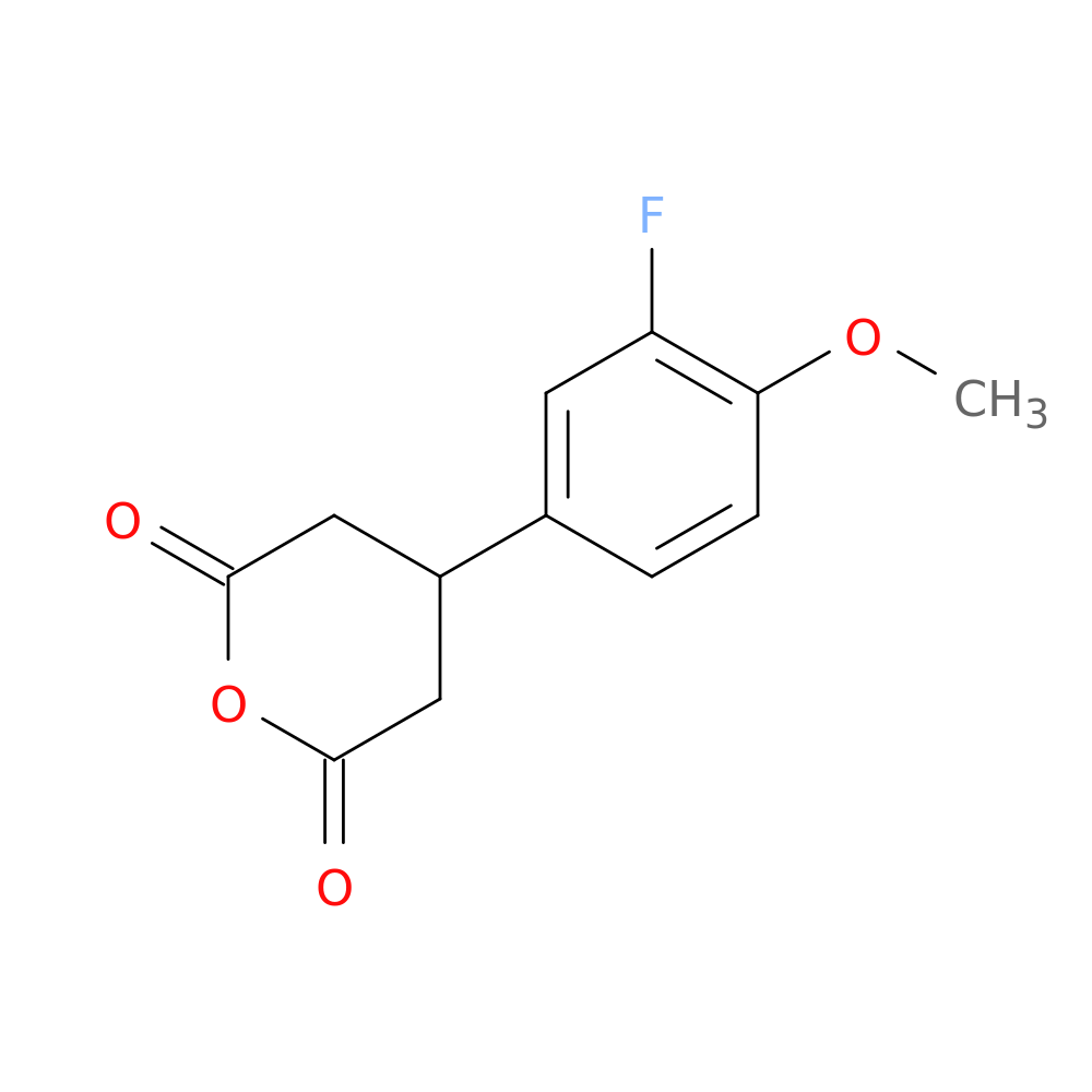 4-(3-fluoro-4-methoxyphenyl)dihydro-2H-pyran-2,6(3H)-dione