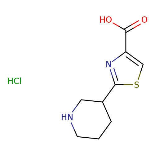 2-(piperidin-3-yl)-1,3-thiazole-4-carboxylic acid hydrochloride