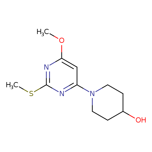 1-(6-Methoxy-2-methylsulfanyl-pyrimidin-4-yl)-piperidin-4-ol