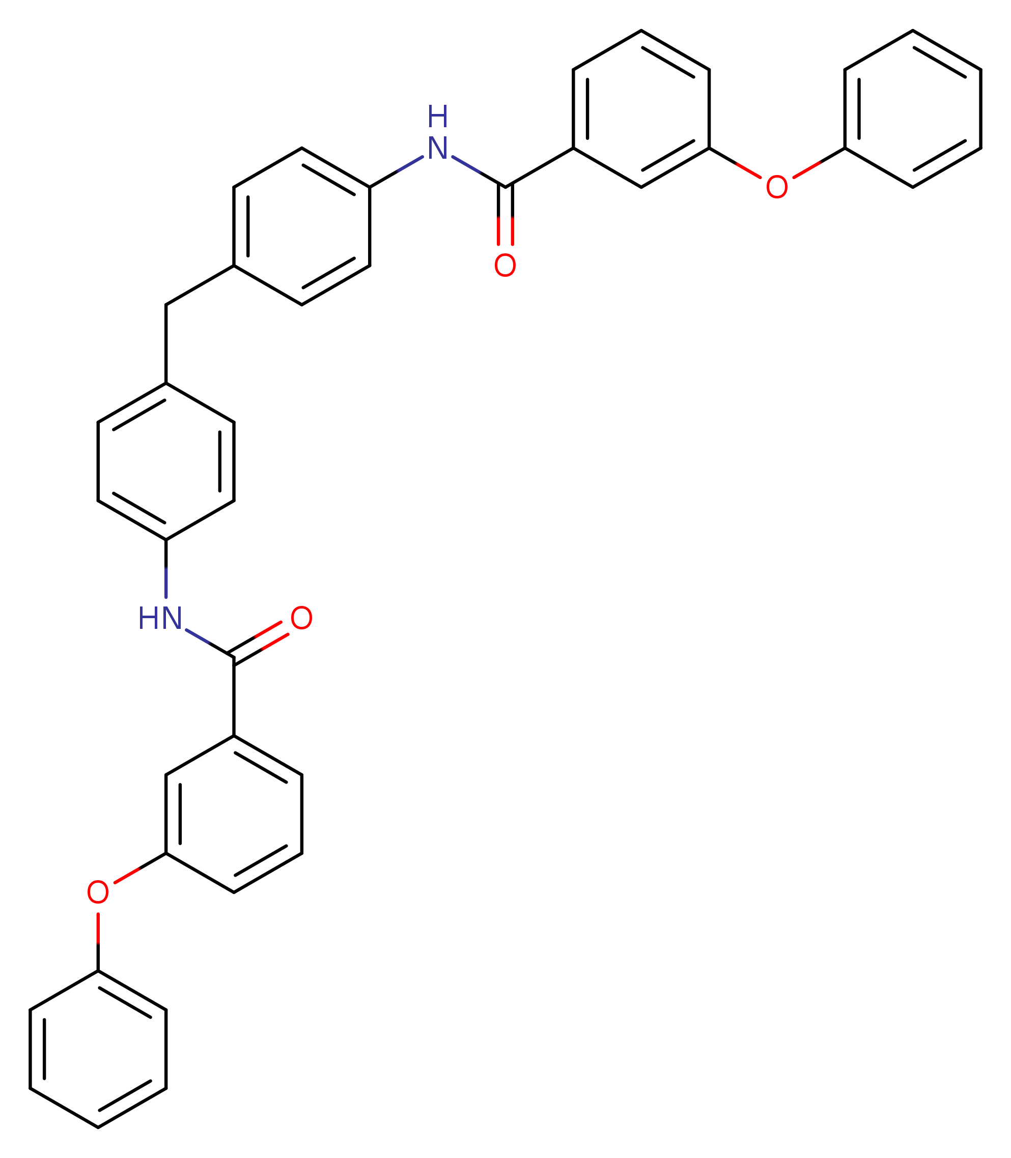 3-phenoxy-N-(4-{[4-(3-phenoxybenzamido)phenyl]methyl}phenyl)benzamide