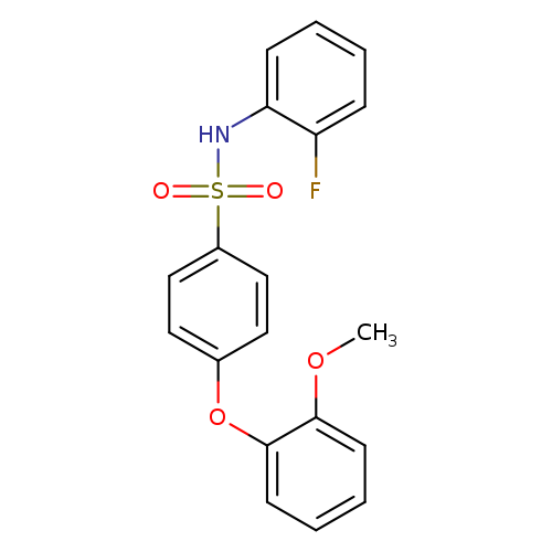 N-(2-fluorophenyl)-4-(2-methoxyphenoxy)benzene-1-sulfonamide