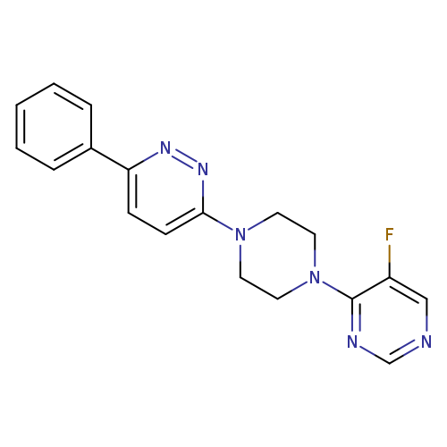 3-[4-(5-fluoropyrimidin-4-yl)piperazin-1-yl]-6-phenylpyridazine