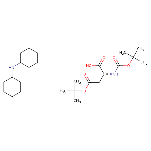 D-Aspartic acid, N-[(1,1-dimethylethoxy)carbonyl]-, 4-(1,1-dimethylethyl) ester, compd. with N-cyclohexylcyclohexanamine (1:1)
