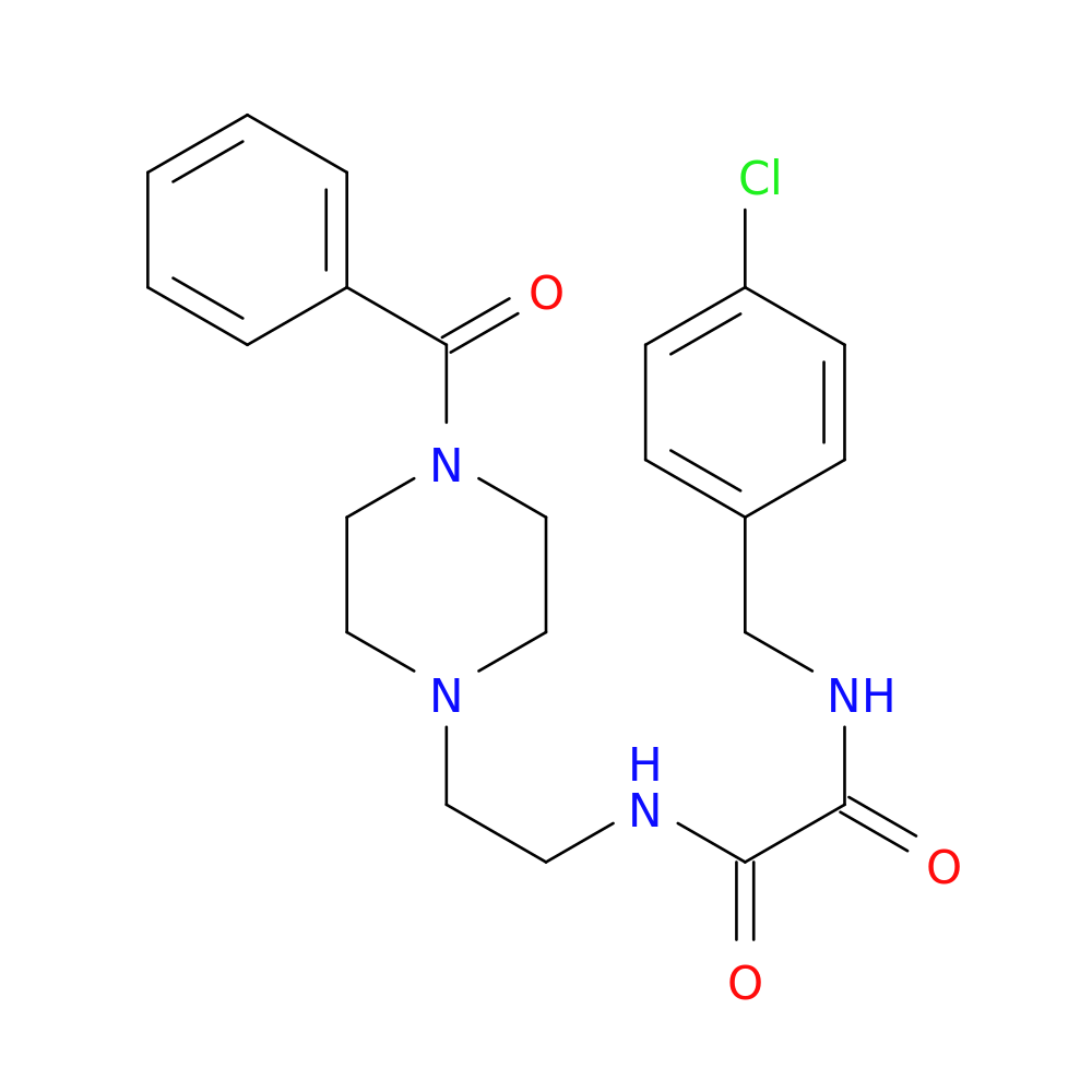 N~1~-[2-(4-benzoyl-1-piperazinyl)ethyl]-N~2~-(4-chlorobenzyl)ethanediamide