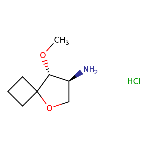 rac-(7R,8S)-8-methoxy-5-oxaspiro[3.4]octan-7-aminehydrochloride,trans