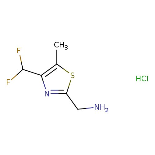 1-[4-(difluoromethyl)-5-methyl-1,3-thiazol-2-yl]methanaminehydrochloride