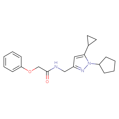 N-[(1-cyclopentyl-5-cyclopropyl-1H-pyrazol-3-yl)methyl]-2-phenoxyacetamide