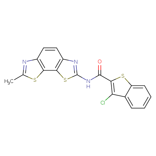 3-chloro-N-{11-methyl-3,12-dithia-5,10-diazatricyclo[7.3.0.0^{2,6}]dodeca-1(9),2(6),4,7,10-pentaen-4-yl}-1-benzothiophene-2-carboxamide