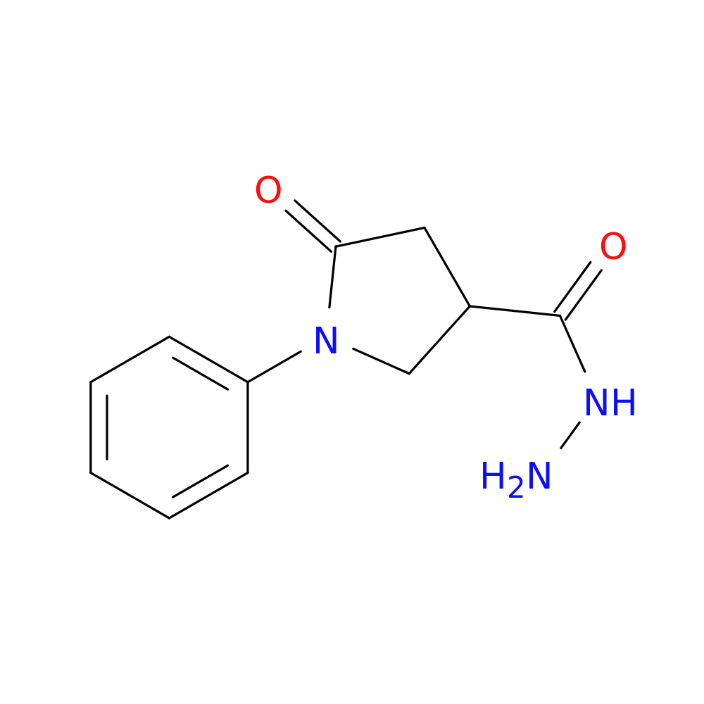 5-Oxo-1-phenylpyrrolidine-3-carbohydrazide