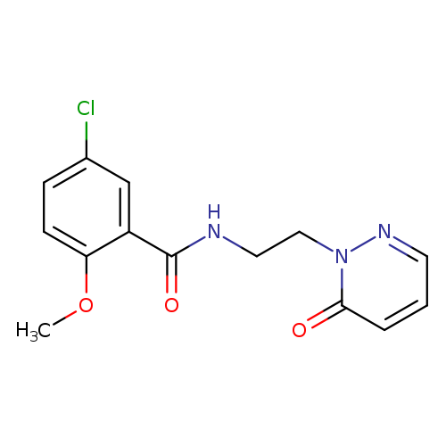 5-chloro-2-methoxy-N-[2-(6-oxo-1,6-dihydropyridazin-1-yl)ethyl]benzamide