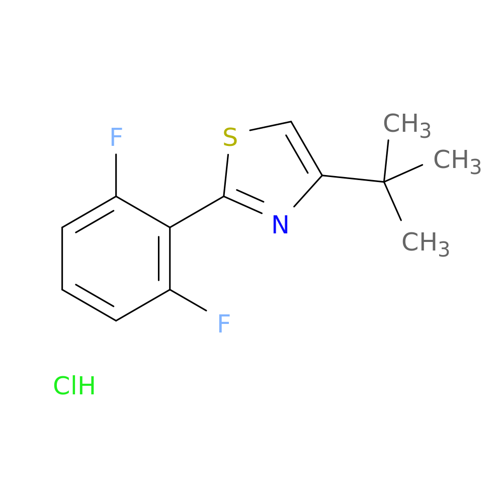4-tert-butyl-2-(2,6-difluorophenyl)-1,3-thiazole hydrochloride