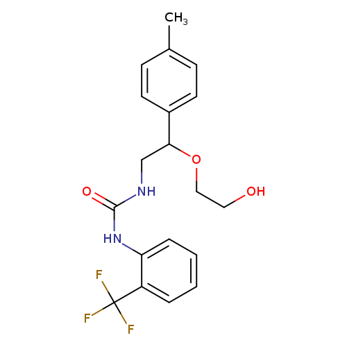 1-[2-(2-hydroxyethoxy)-2-(4-methylphenyl)ethyl]-3-[2-(trifluoromethyl)phenyl]urea