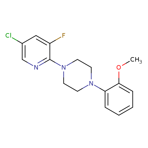 1-(5-chloro-3-fluoropyridin-2-yl)-4-(2-methoxyphenyl)piperazine