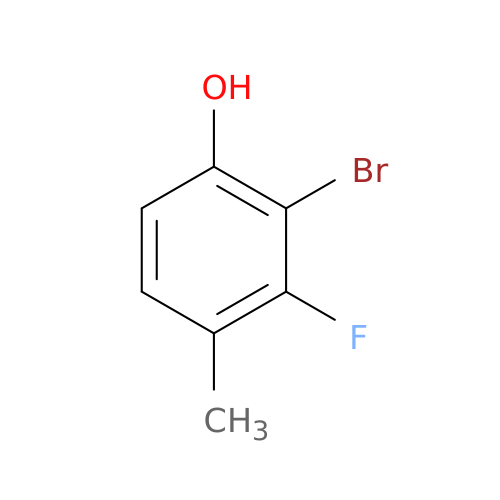 2-bromo-3-fluoro-4-methylphenol