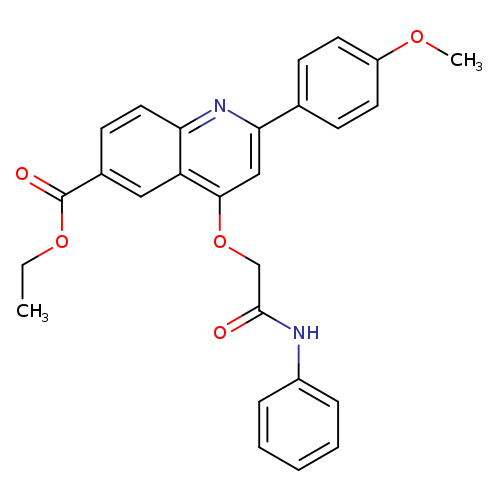 ethyl 2-(4-methoxyphenyl)-4-[(phenylcarbamoyl)methoxy]quinoline-6-carboxylate