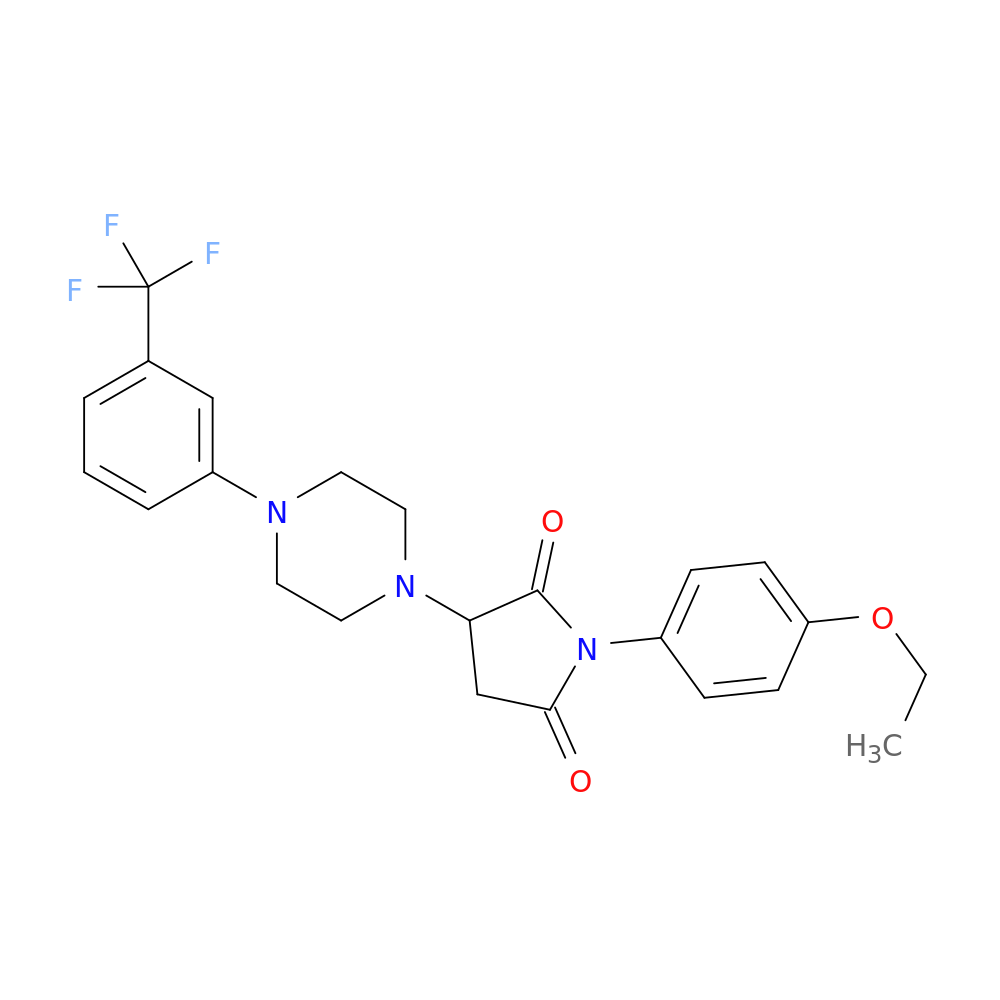 1-(4-ethoxyphenyl)-3-{4-[3-(trifluoromethyl)phenyl]piperazin-1-yl}pyrrolidine-2,5-dione