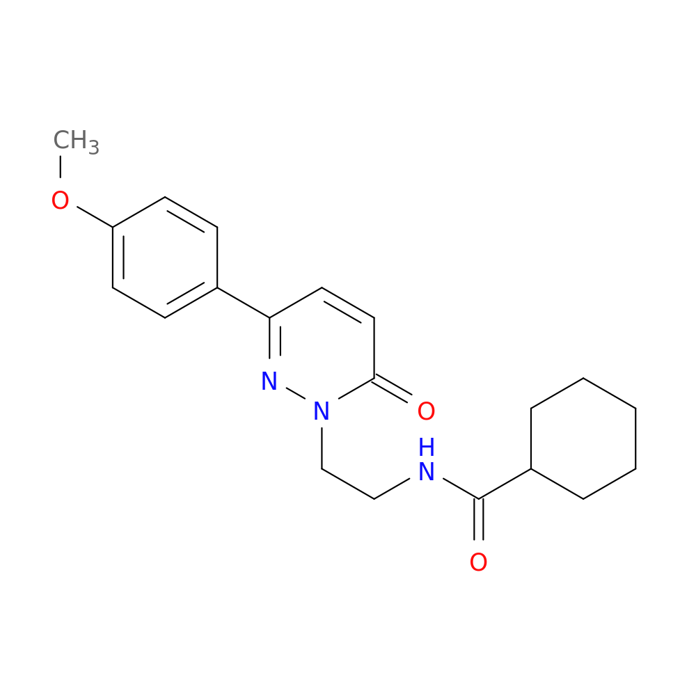 N-{2-[3-(4-methoxyphenyl)-6-oxo-1,6-dihydropyridazin-1-yl]ethyl}cyclohexanecarboxamide