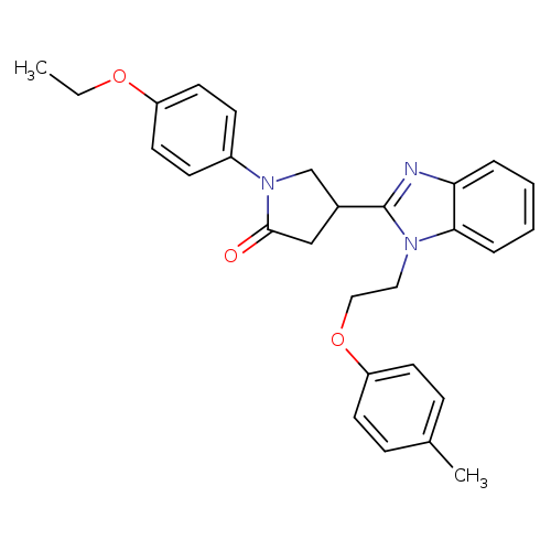 1-(4-ethoxyphenyl)-4-{1-[2-(4-methylphenoxy)ethyl]-1H-1,3-benzodiazol-2-yl}pyrrolidin-2-one