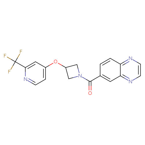 6-(3-{[2-(trifluoromethyl)pyridin-4-yl]oxy}azetidine-1-carbonyl)quinoxaline