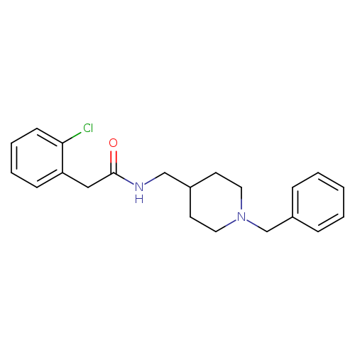 N-[(1-benzylpiperidin-4-yl)methyl]-2-(2-chlorophenyl)acetamide