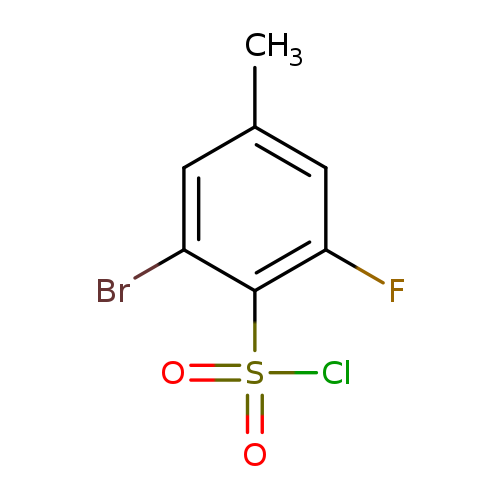 2-bromo-6-fluoro-4-methylbenzene-1-sulfonyl chloride