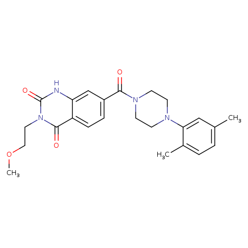 7-[4-(2,5-dimethylphenyl)piperazine-1-carbonyl]-3-(2-methoxyethyl)-1,2,3,4-tetrahydroquinazoline-2,4-dione