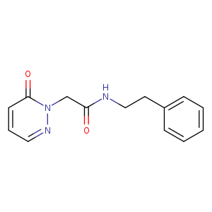 2-(6-oxo-1,6-dihydropyridazin-1-yl)-N-(2-phenylethyl)acetamide