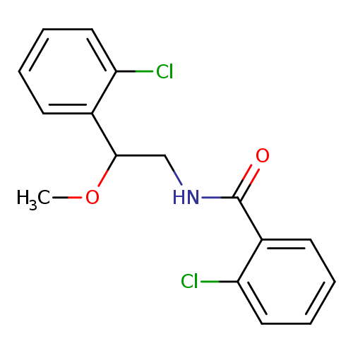 2-chloro-N-[2-(2-chlorophenyl)-2-methoxyethyl]benzamide
