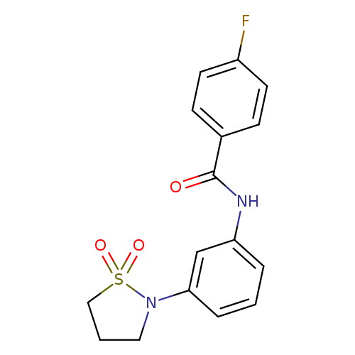 N-[3-(1,1-dioxo-1lambda6,2-thiazolidin-2-yl)phenyl]-4-fluorobenzamide
