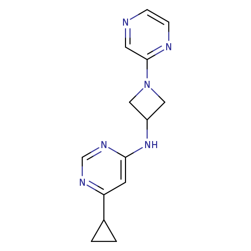 6-cyclopropyl-N-[1-(pyrazin-2-yl)azetidin-3-yl]pyrimidin-4-amine