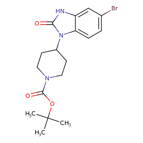 TERT-BUTYL 4-(6-BROMO-1,2-DIHYDRO-2-OXOBENZO[D]IMIDAZOL-3-YL)PIPERIDINE-1-CARBOXYLATE