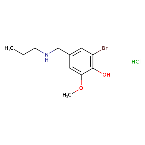 2-bromo-6-methoxy-4-[(propylamino)methyl]phenol hydrochloride