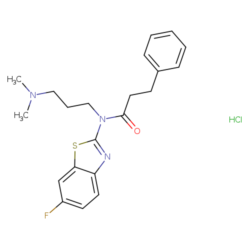 N-[3-(dimethylamino)propyl]-N-(6-fluoro-1,3-benzothiazol-2-yl)-3-phenylpropanamide hydrochloride
