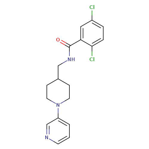 2,5-dichloro-N-{[1-(pyridin-3-yl)piperidin-4-yl]methyl}benzamide