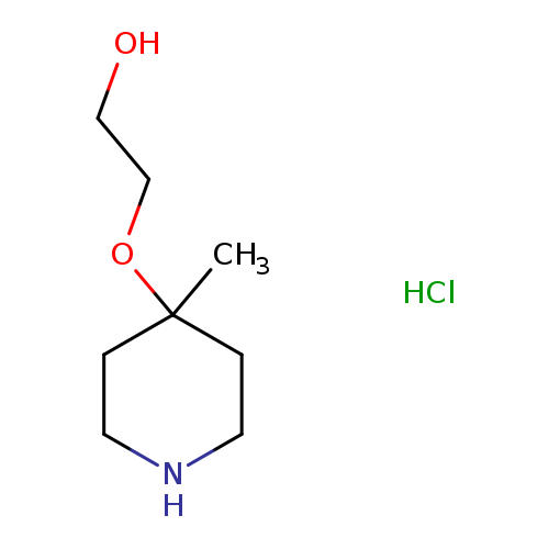 2-[(4-methylpiperidin-4-yl)oxy]ethan-1-ol hydrochloride