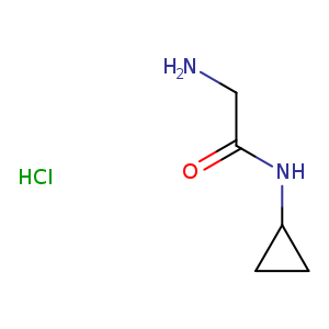 Acetamide, 2-amino-N-cyclopropyl-, monohydrochloride