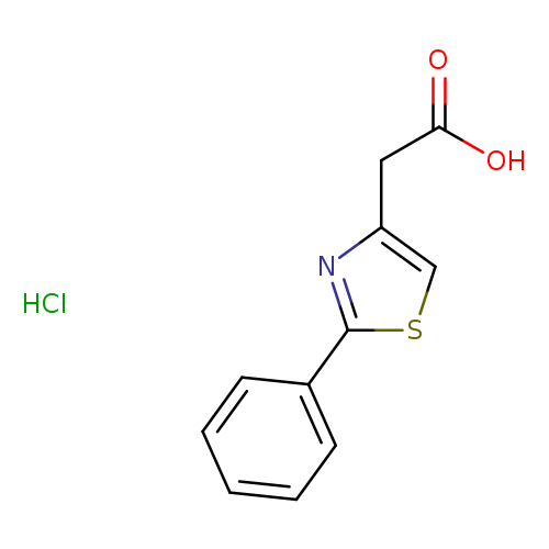 4-Thiazoleacetic acid, 2-phenyl-, hydrochloride (1