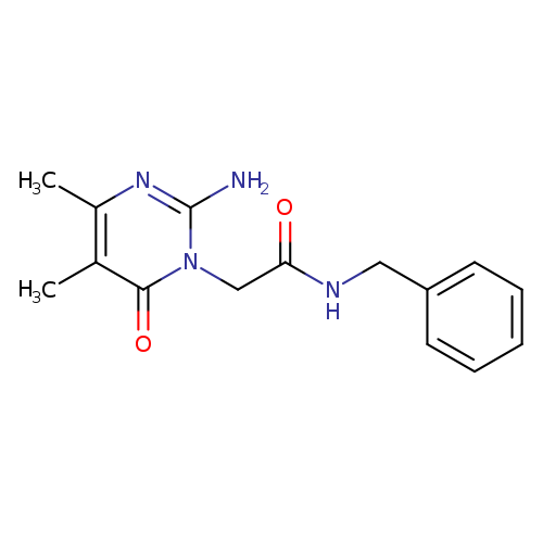 2-(2-amino-4,5-dimethyl-6-oxo-1,6-dihydropyrimidin-1-yl)-N-benzylacetamide