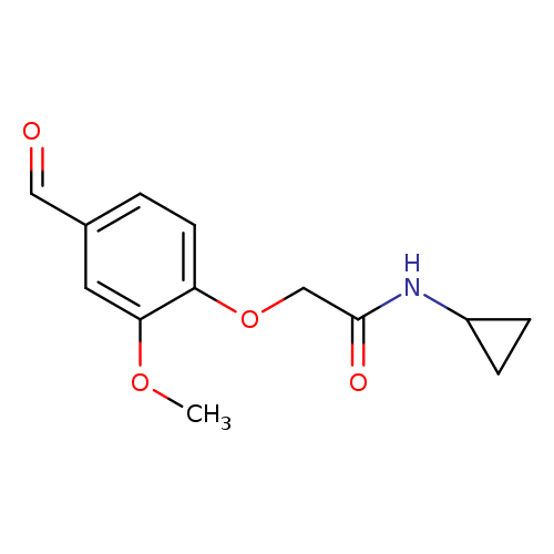 N-cyclopropyl-2-(4-formyl-2-methoxyphenoxy)acetamide