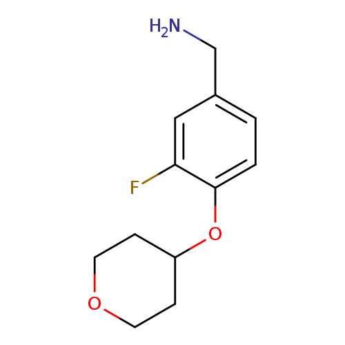 [3-Fluoro-4-(oxan-4-yloxy)phenyl]methanamine