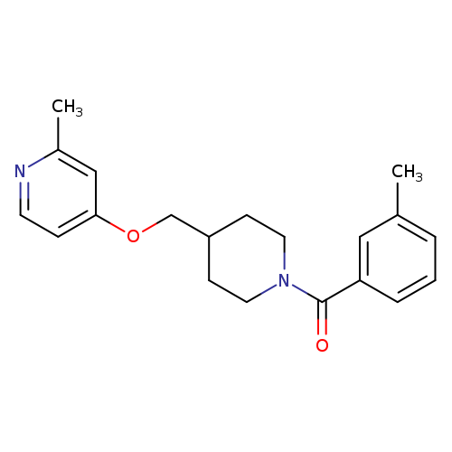 2-methyl-4-{[1-(3-methylbenzoyl)piperidin-4-yl]methoxy}pyridine