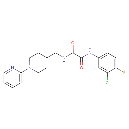 N'-(3-chloro-4-fluorophenyl)-N-{[1-(pyridin-2-yl)piperidin-4-yl]methyl}ethanediamide