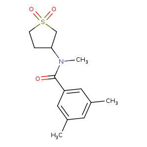 N-(1,1-dioxo-1lambda6-thiolan-3-yl)-N,3,5-trimethylbenzamide