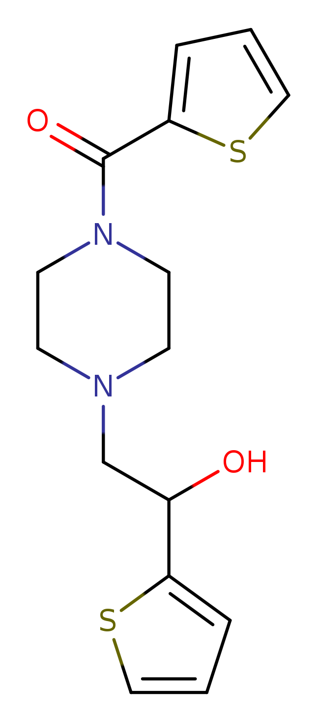 1-(thiophen-2-yl)-2-[4-(thiophene-2-carbonyl)piperazin-1-yl]ethan-1-ol