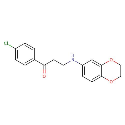 1-(4-chlorophenyl)-3-[(2,3-dihydro-1,4-benzodioxin-6-yl)amino]propan-1-one